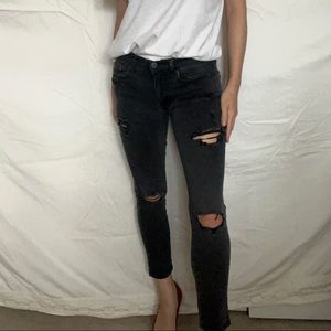 Black American Eagle Ripped Jeans